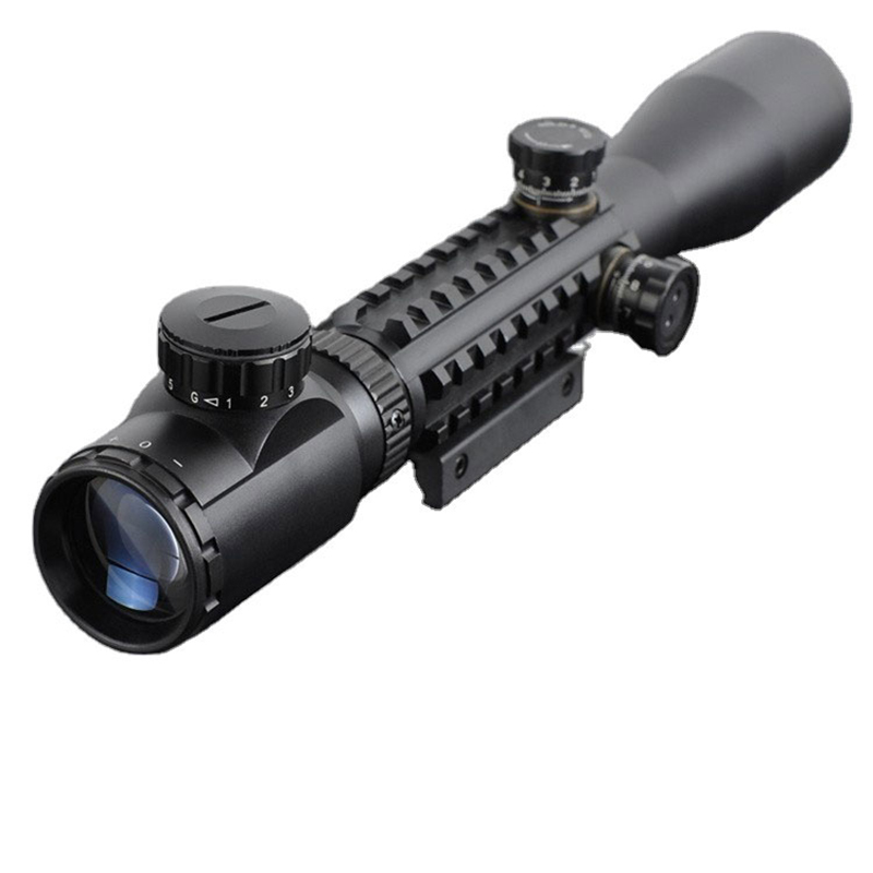 3-9x40 Iluminează Punct Verde Roșu Optica de vânătoare Viziune Tragere lunetă tactică Airsoft Scop cu monturi gratuite de 11 mm sau 20 mm